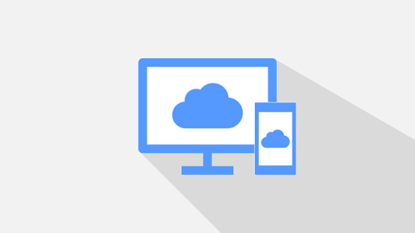 cloud upload showing on screens